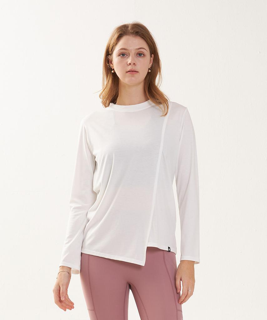 Cl Coco Clwt8098 Asymmetrical Long Sleeve T-Shirt