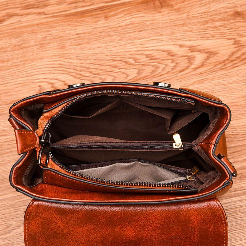 Bag Female Retro Handbag Fashionable Shoulder Crossbody Bag Small Square Bag