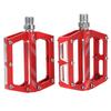 Mountain Bike Aluminum Alloy Bearings Pedal Road Cycling Flat Pedal Bike Bicycle Adapter PartsRed