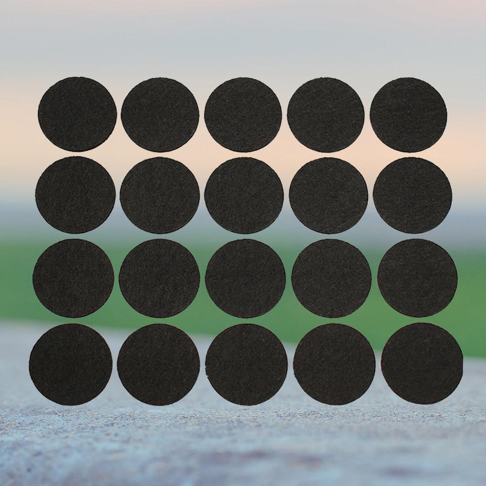 100 Piezas de Fieltro para Muebles 20 mm Redondo Autoadhesivo Antideslizante Protectores para Patas de Silla Patas de Mesa Negro