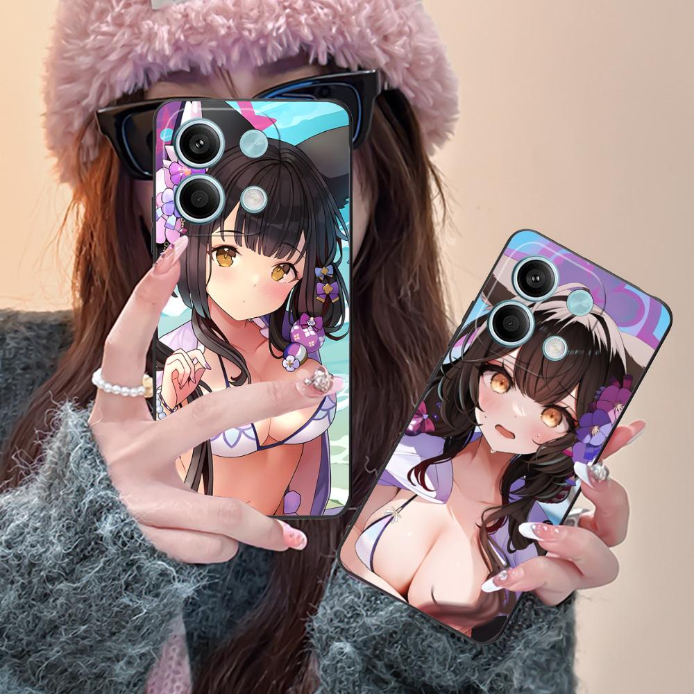 Blue Archive Kosaka Wakamo Phone Case for Xiaomi Redmi Note 14 13 12 11 S Pro Plus 4G 5G Colorful Printing Cover Cover Pretty