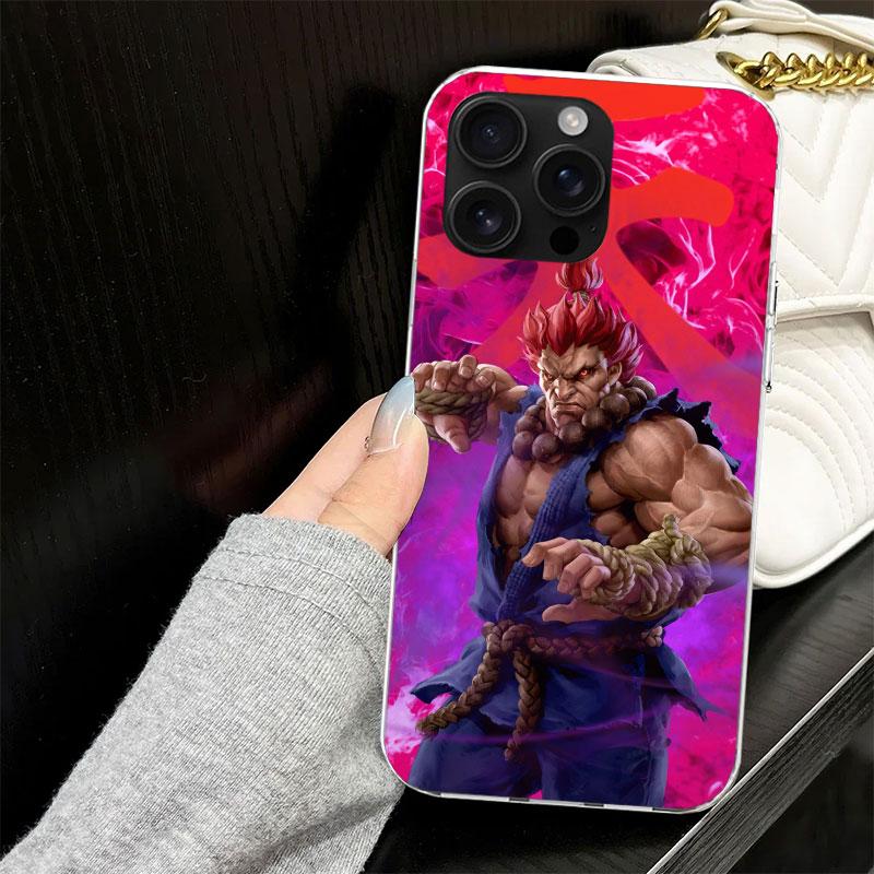 Game S-Street F-FighterS Case for iPhone 17 Air 16 16E 15 14 11 Pro Max Soft Phone Cover 12 13 Mini 7 SE 2020 8 Silicone Black C