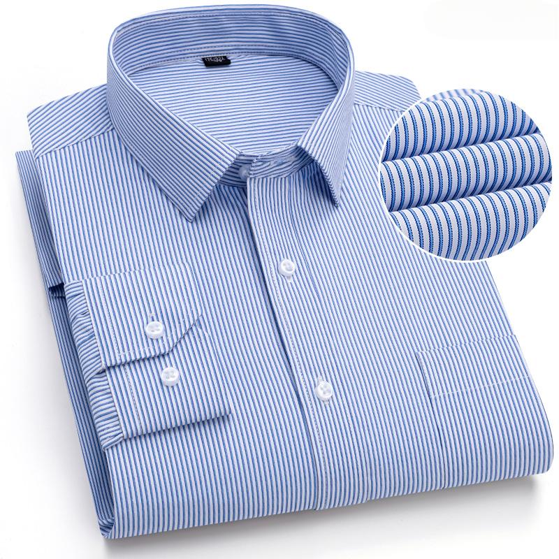 New in shirt elegants cotton long-sleeve shirts for men slim fit Casual plain shirt plaid designer tops soft houndstooth clothes