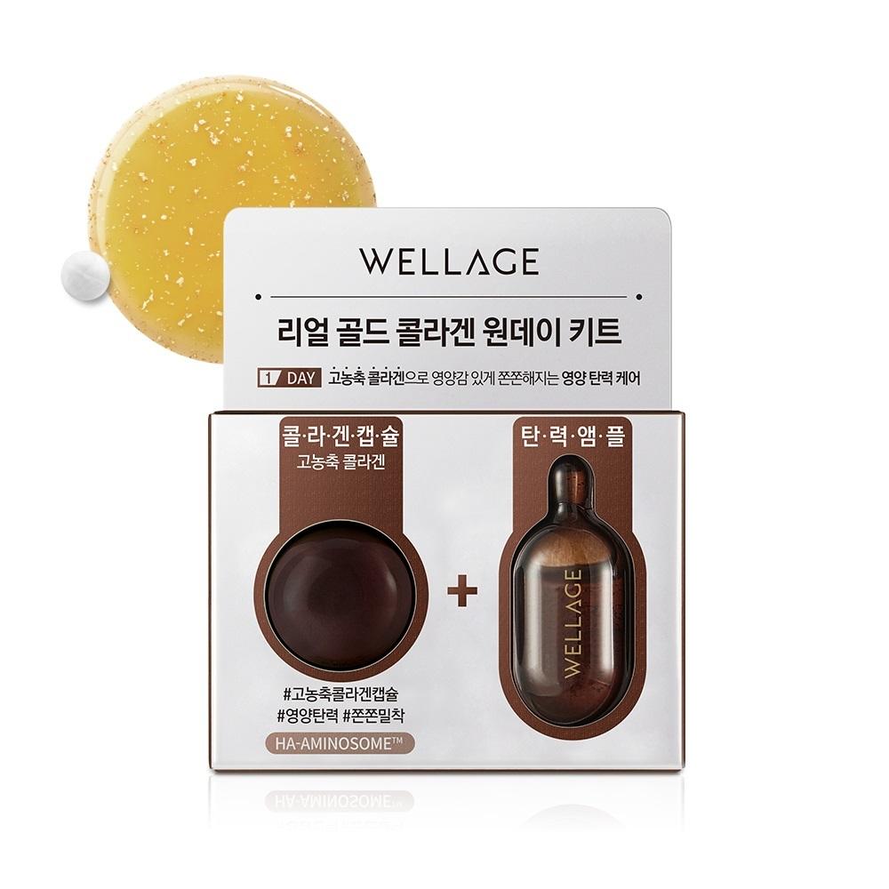 WELLAGE One-Day Kit 1 pack, choose 1 of 3 types (Hyal/Cica/Collagen)