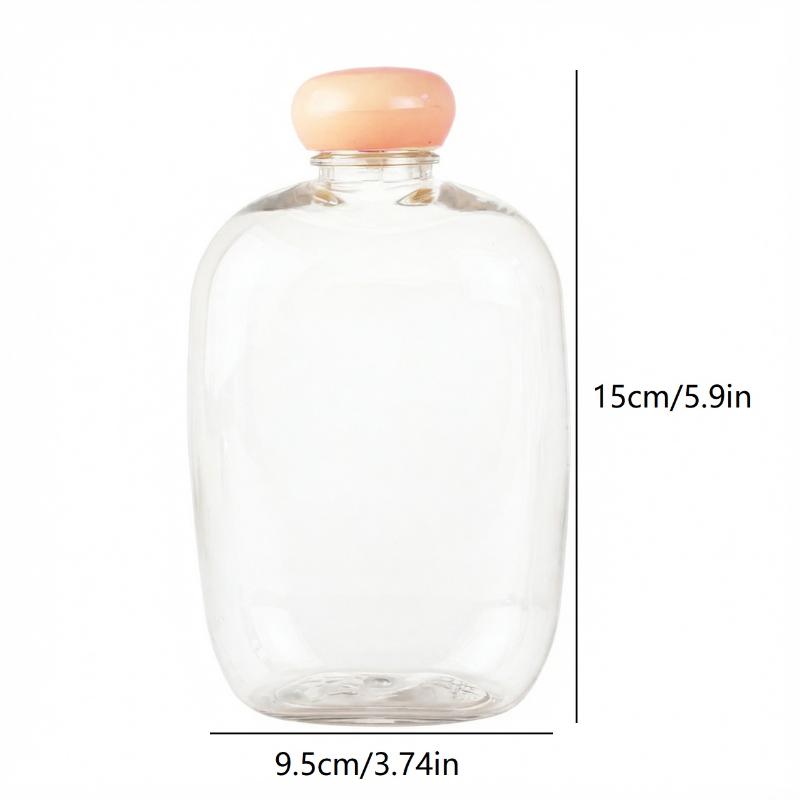 1pcs Plastic Milk Tea Drink Bottle Take Out Coffee Storage Containers For Bar Supplies Food Party