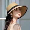 Ny Sommarhatt med Rosett för Kvinnor, Solskydd, Solskyddskräm, Solhatt för Havet, Avslappnad Solhatt