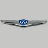 Universal 3D Car Logo for Infiniti Q50L, FX35, G25 - Modified Hood & Tail Appearance.
