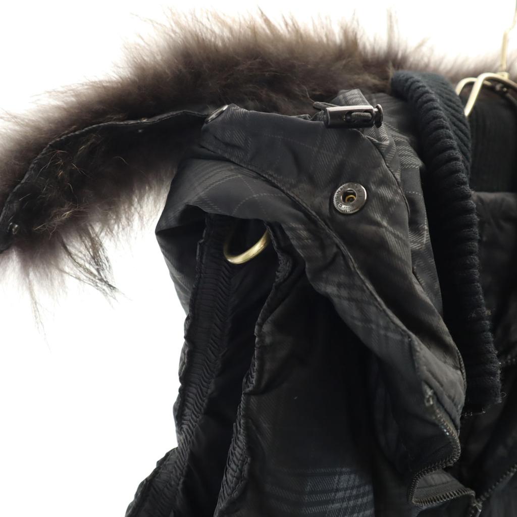 Beauty Products TATRAS Made In Poland Check With Fur Down Vest 34 Black Women Used