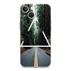 Phone Case For iPhone 15 14 13 12 Mini 11 Pro Max XS X XR 7 8 Plus Clear Shockproof Silicone TPU Cover Forest Geometry Wood
