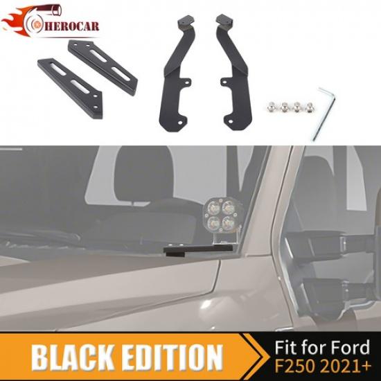 Кронштейны фар Петли капота Монтажный кронштейн для Ford F250/F350/F450 21+ Аксессуары