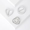 Simple Pearl Love Brooch High-End Delicate Pin Fashion Sweater Coat Shawl Corsage Set