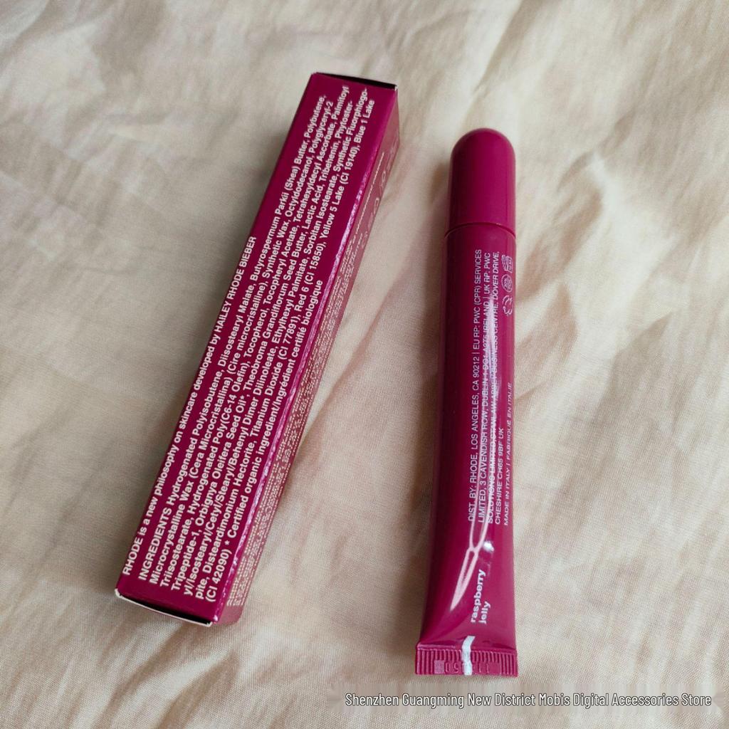 Baume à lèvres teinté Rhodee: Gloss à lèvres hydratant & Rouge à lèvres dans les teintes Ribbon/Toast/Watermelon