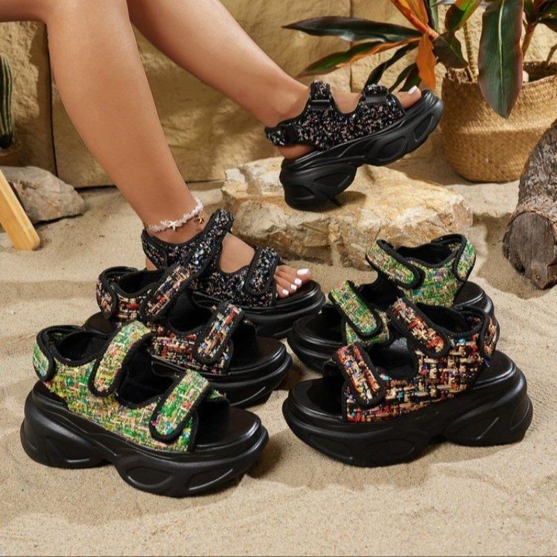 Fashion Summer Women Comfortable Platform Sandals Wedges Anti-slip Designer Shoes Fashion Beach Casual Woman Sandals Sandalias De Mujer