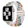 Geflochtenes Solo Loop-Armband aus Nylon für Apple Watch Band Ultra2 49 mm 9 8 7 41 mm Metall-Magnetarmband 45 mm 6 5 4 SE 44 mm verstellbarer elastischer iWatch-Gurt