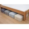 Under Bed Storage Container Closet Organizer With 3 Handles Sturdy Foldable Clothes Storage Bin Thick Fabric Blanket Storage Bag