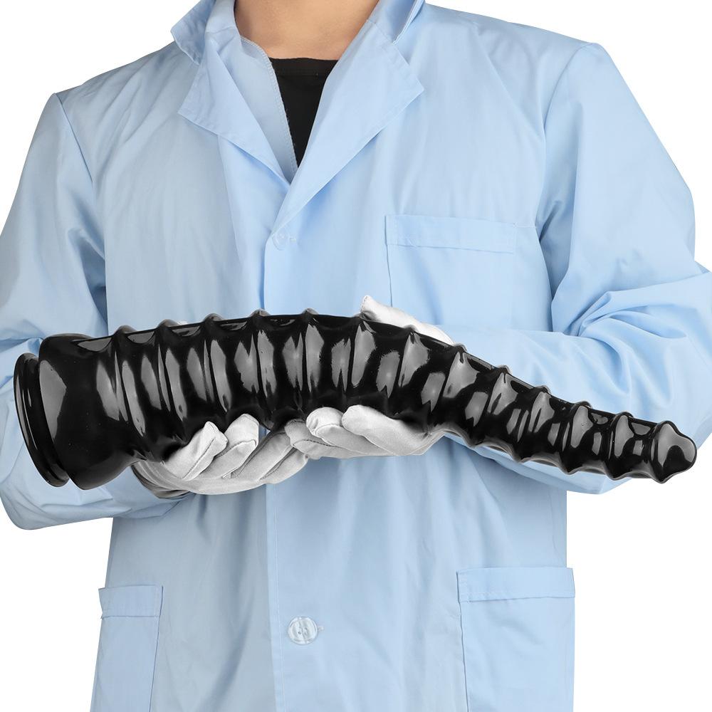 Black PVC Dildo Butt Plug with Suction Cup Masturbator Sex Toy Fisting Realistic Penis Big Dick Strap On Cock