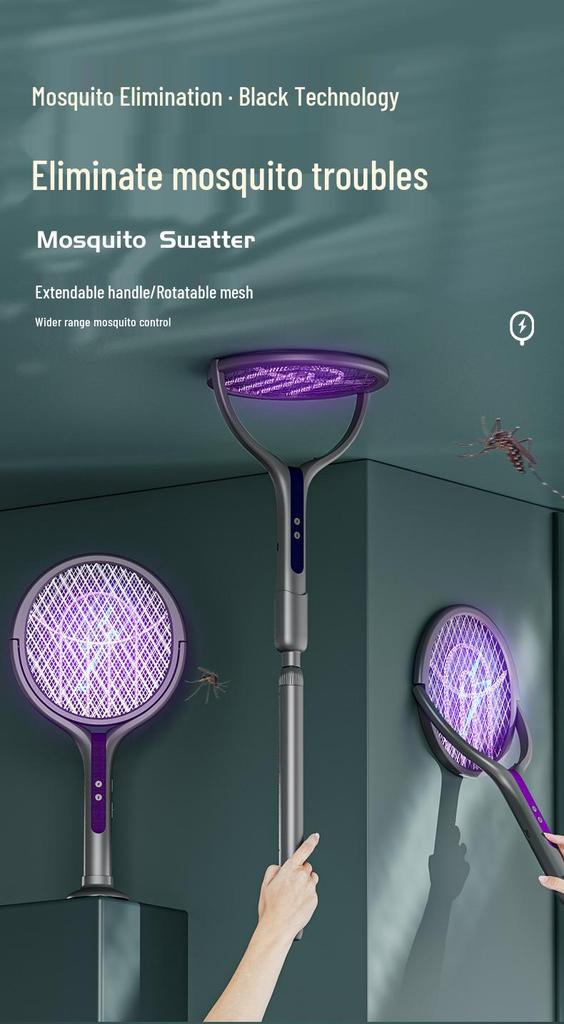 Summer Home Light Wave Foldable Electric Mosquito Swatter and Outdoor Automatic Mosquito Killer Lamp