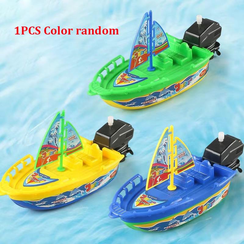 Wind-Up Speed Boat Bath Toy for Kids, Creative Winter Tub Adventures Enhancing Imaginative Water Play for Toddlers