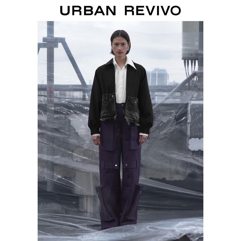 

Женское зимнее пальто UR комбинированного дизайна S