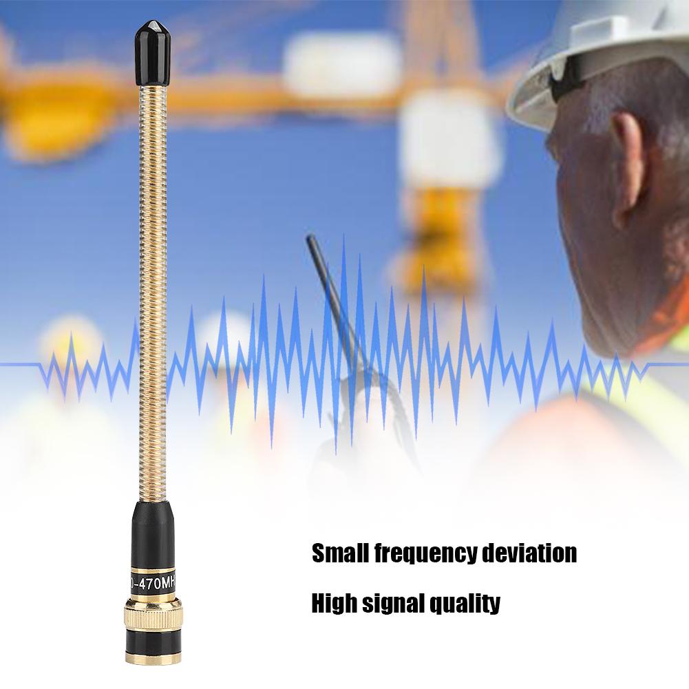 16cm Professional   Male BNC Flexible Spring   UHF for   IC V9   Ham Radio(Black )
