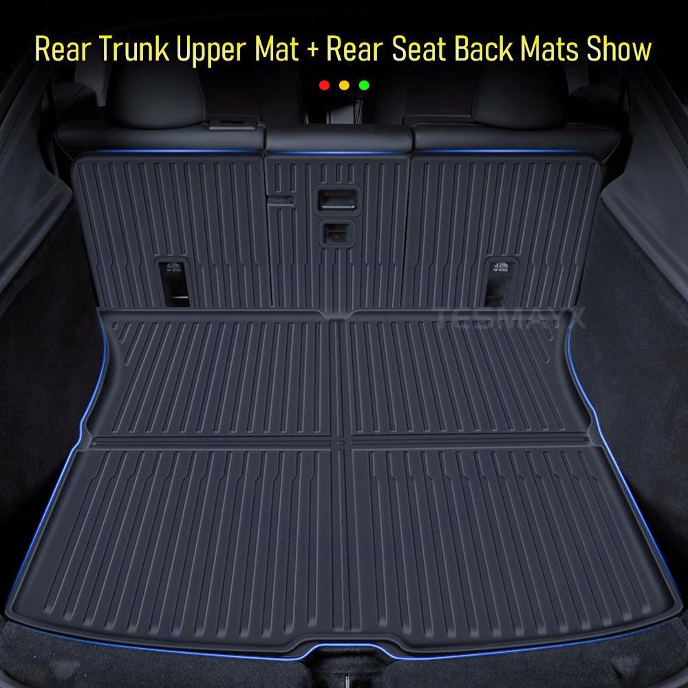 For 2025 2026 Tesla Model Y Juniper Premium Performance Floor Mats Trunk Mats Cargo Liners Seat Back Cover Protector Accessories