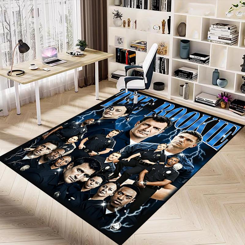 Der Rookie Polizisten Team Teppich Für Spielzimmer Schlafzimmer Wohnzimmer Sofa Heimdeko Kinder Spielbereich Teppich Rutschfeste Fußmatte