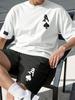 2026 Sommer Herren Sportbekleidung Kurzarm T-Shirt Anzug Zweiteiler Outdoor Reisekleidung Übergroße Herren Shorts Trainingskleidung