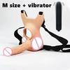 Vaginaplugg 10 frekvenser Dobbel penetrering Analplugg Dildo Butt-plugg Vibrator for menn Stropp på penis Sexleketøy for par