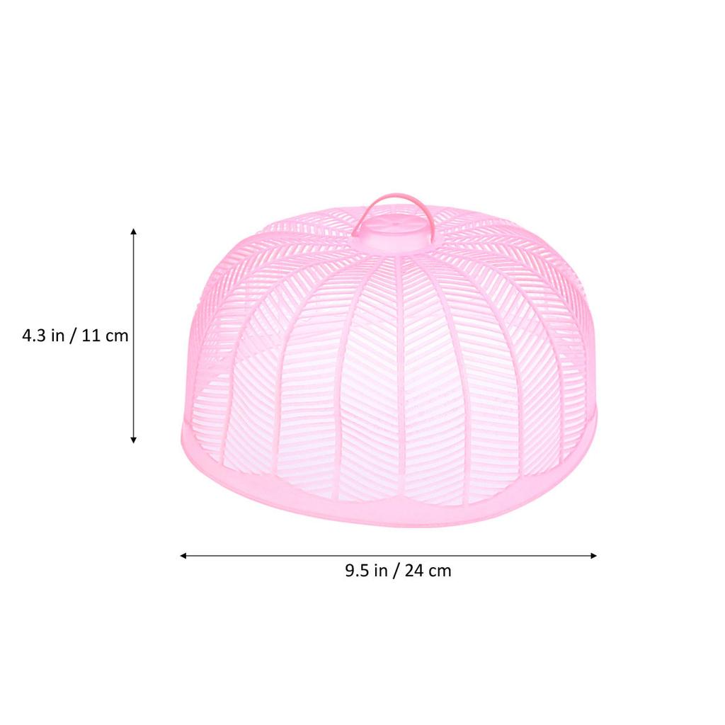 Umbrella Shape Food Cover Plastic Kitchen Covers Barbecue Picnic Party Fly Proof Dish Cover Travel Camping Pool Easy Clean