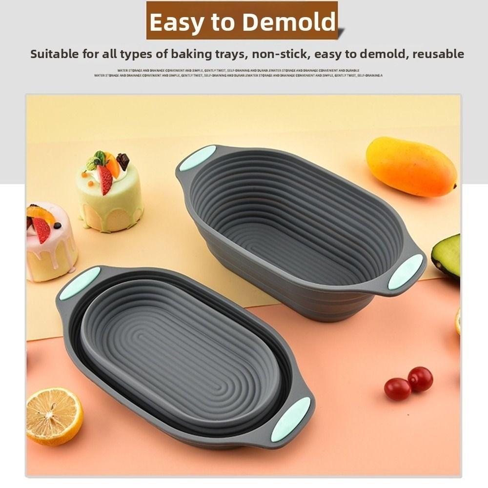 Food Grade Silicone Dough Fermentation Bowl Foldable Fermentation Container  Baking Tray
