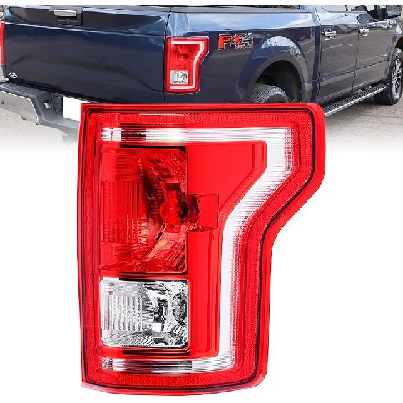 Boine Right Passenger Side Tail Light Compatible With 2015 2016 2017 Ford F150 F-150 Rear Light Brake Lamps - Bulb Included(Right Passenger Side) Right Passenger Side