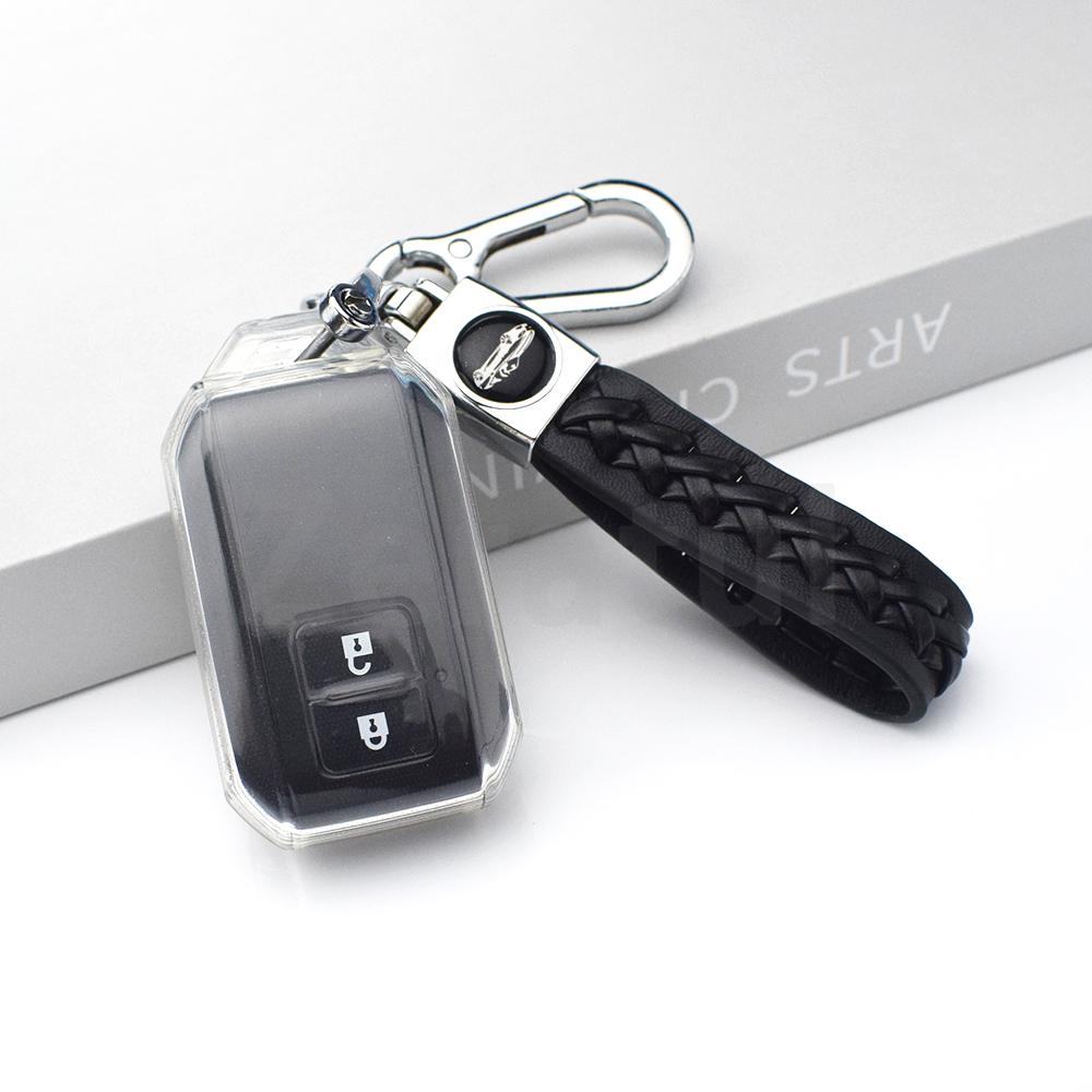 Transparent Car Remote Shell Fob Holder Key Cover Case Protector For Suzuki Ertiga Swift  Wagon R Japanese Monopoly Type 3C
