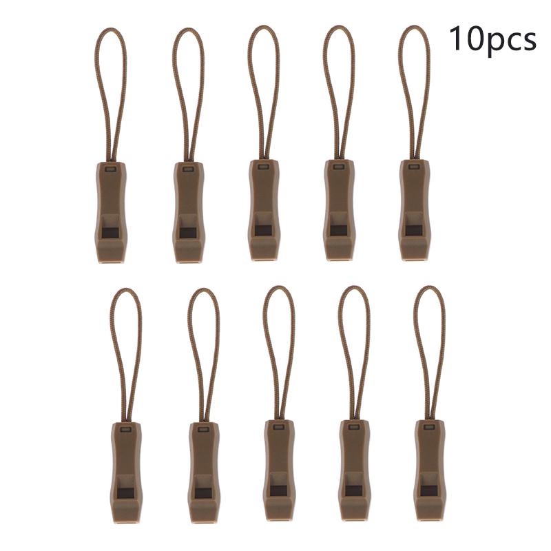5Pcs Multifunction Whistle Emergency Whistle Sports Match Whistle Double Pipe Dual Band With Tail Rope Outdoor Camping Hiking