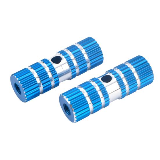 1 Pair Anti-slip Groove Strong Load-bearing High Hardness Bike Rear Pedals Aluminum Foot Rest Pegs Bike Accessories