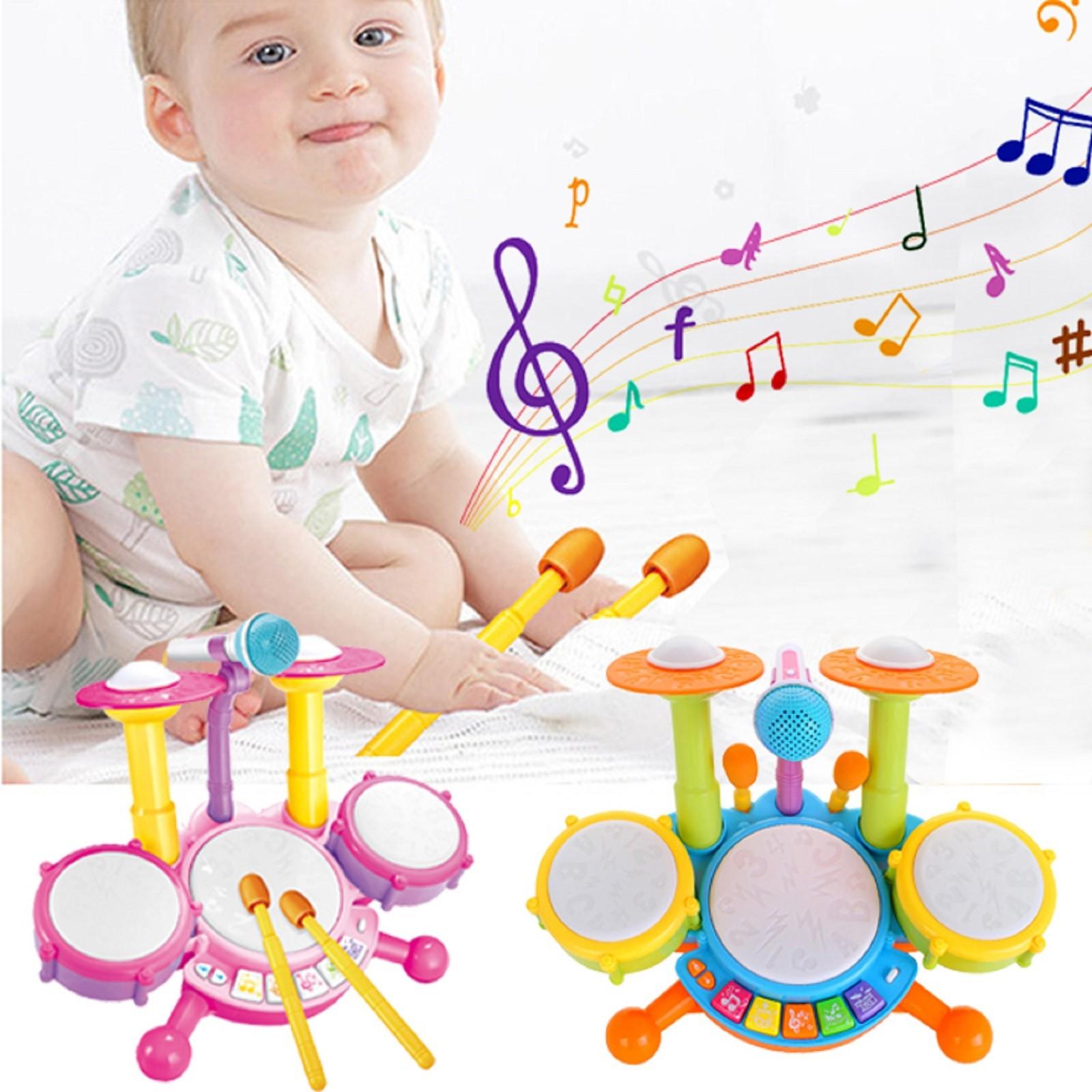 

Mini Desktop Drum Musical Instrument Toy For Kids 3+ Percussion For Toddlers Discover зелений