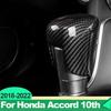 For Honda Accord X 10th 2018     ABS Car Gear Shift Head Knob Handle Decorative Cover Trim Sticker Accessories