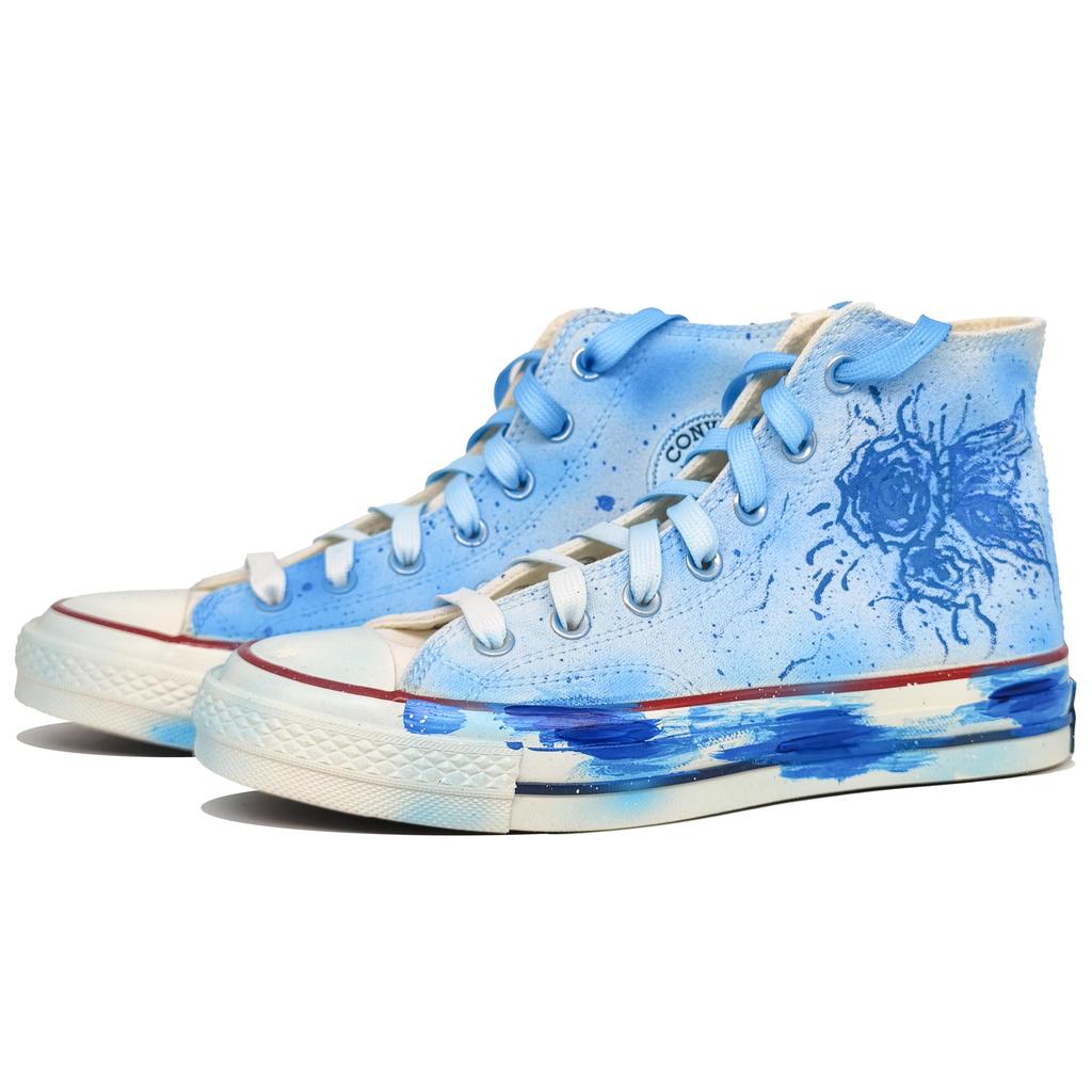 Converse Chuck 70 Abrasion Resistant High Top Canvas Shoes Unisex Blue 162056C(Team1353-)