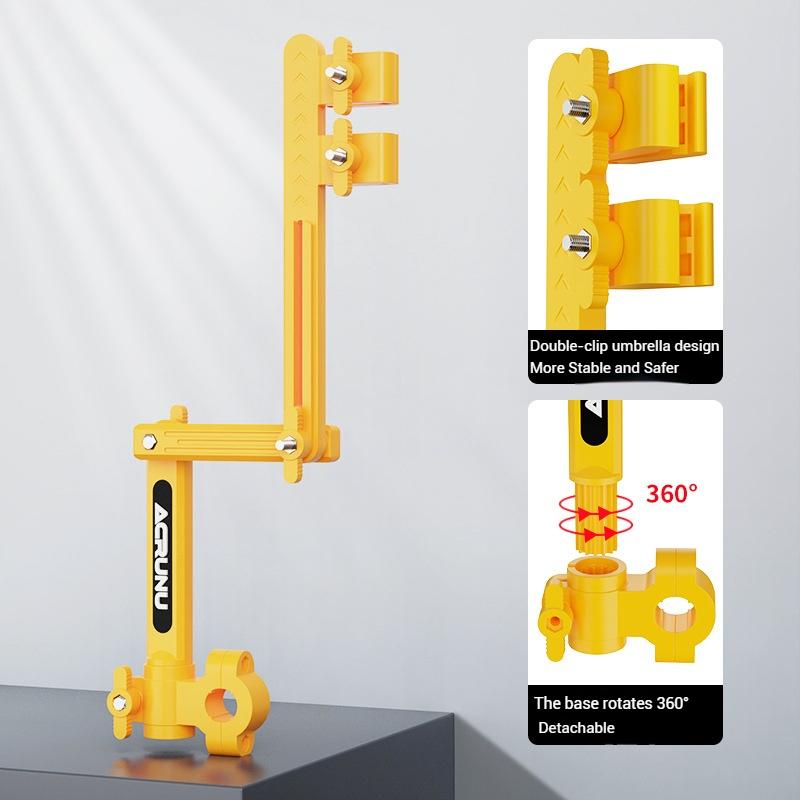 Suporte de Quadro para Guarda-sol de Bicicleta, Suporte de Guarda-chuva para Veículo Elétrico, Estrutura de Guarda-chuva para Carro a Bateria, Porta-guarda-chuva para Carrinho de Bebê