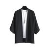 2025 Summer Men's Ice Silk Sun Protection Dao Robe Hanfu: Casual Seven-Sleeve Cardigan Jacket