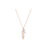 Swarovski Mayfly Series Forest Style Leaf Necklace Women necklace Rose-Gold 5409340