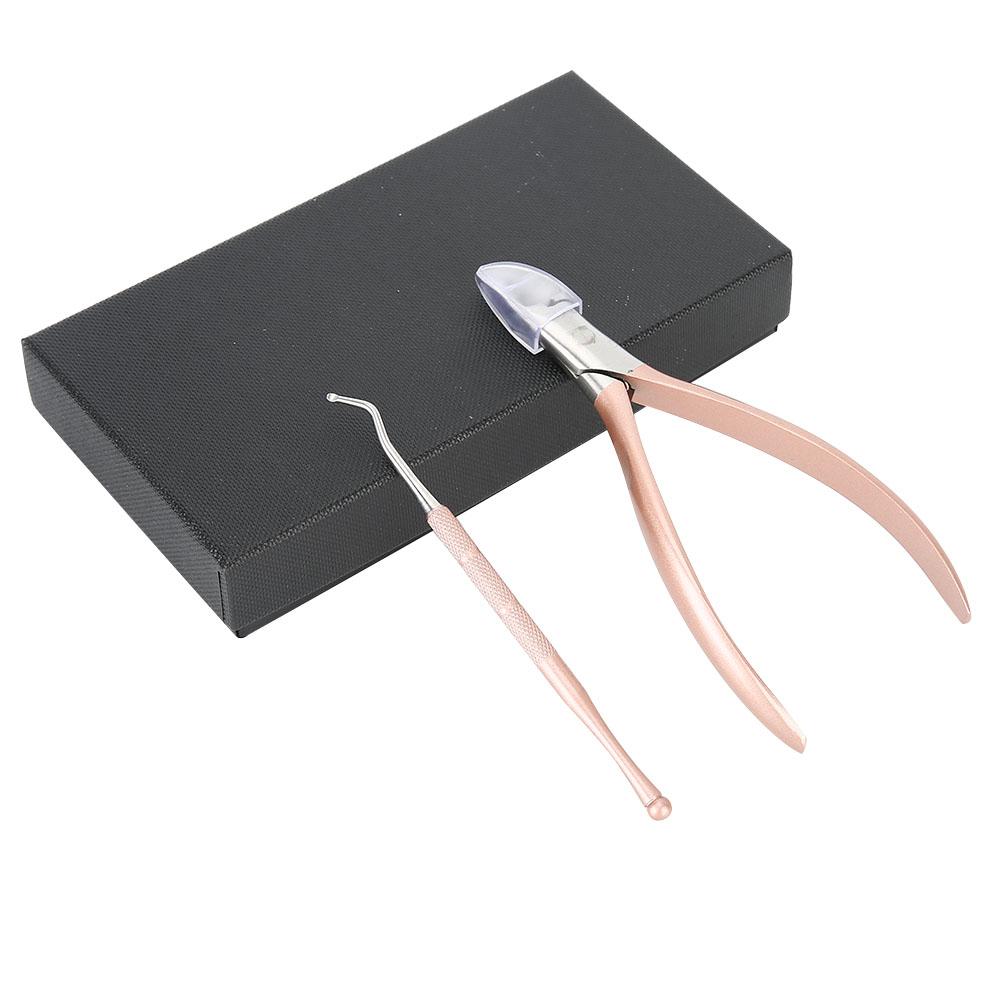 Professional Stainless Steel Nail Clipper Cutter Trimmer Ingrown Toenail Pedicure Manicure Tool Kit for ParonychiaRose