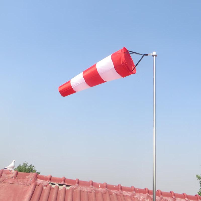2-Meter Red and White Thickened Oxford Reflective Windsock