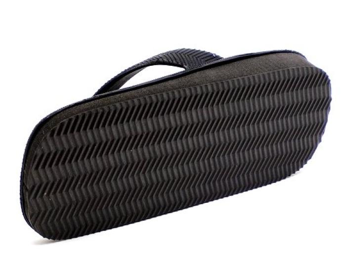 Shigi Injection Upper Geta Made In Black Men's Water-Resistant Sandals, Japan,