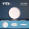 777 Minimalist White Melamine Restaurant Dinner Plate Set