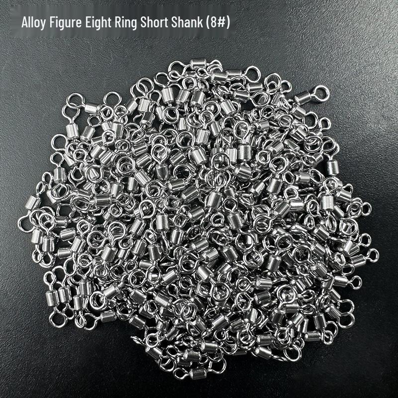 Stainless Steel High-Speed Figure Eight Rings - Swivel Connectors for Fishing Tackle