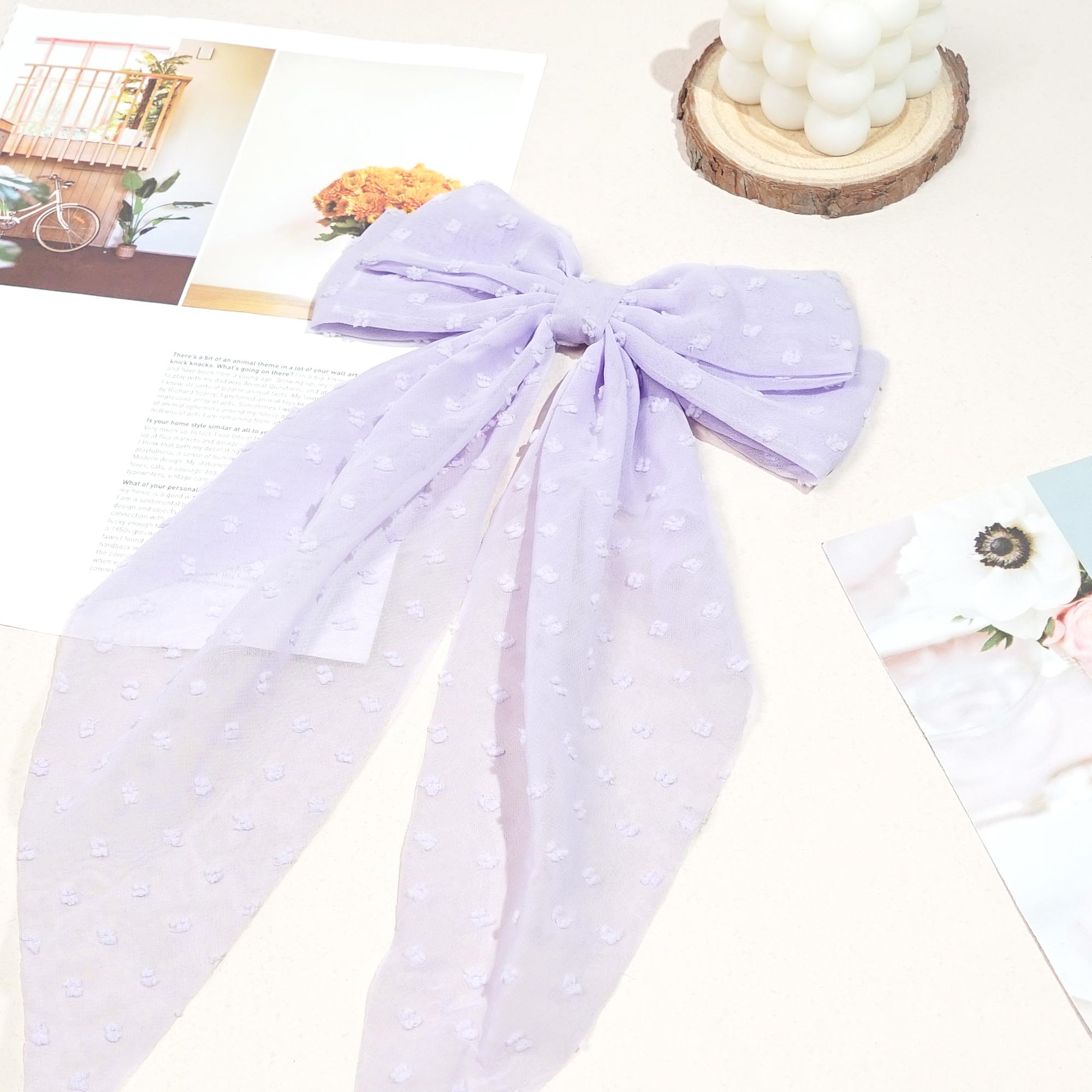 

Элегантная заколка для волос с большой лентой и бантом для женщин, модная простая однотонная атласная пружинная заколка для волос с бантиком, заколка для волос для девочек, аксессуары для волос