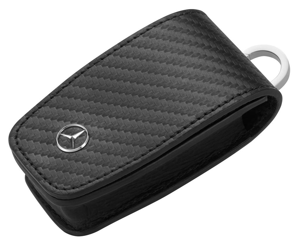 Genuine Key Square Carbon Fiber Black [Mercedes-Benz Collection] Cover, Flap,