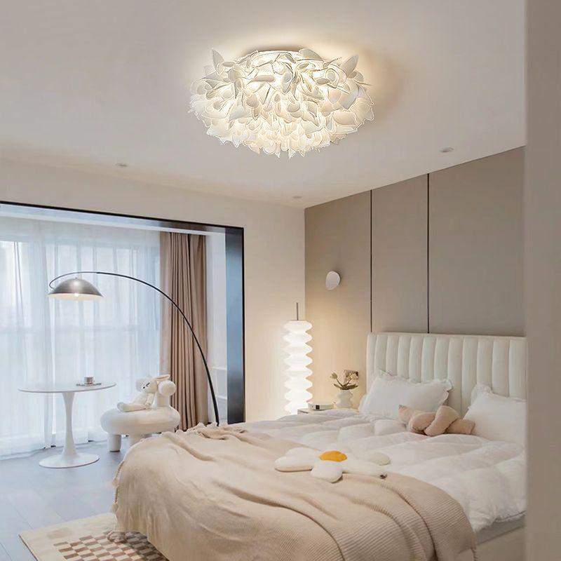 2025 Modern Minimalist Petal Ceiling Light - Full Spectrum, Warm & Romantic for Master Bedroom