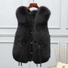 Imitation fox fur vest vest, young model, new model in autumn and winter, female Haining short model, foreign style, trendy outside wear