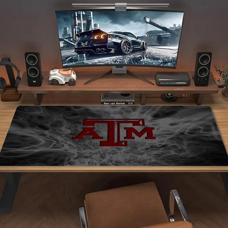 Texas A&M Color Mouse Pad Large Gaming Table Cushion Non-slip Laptop Tablet Big Mousepad XXL Mat Mini PC Playmat With Lock edge